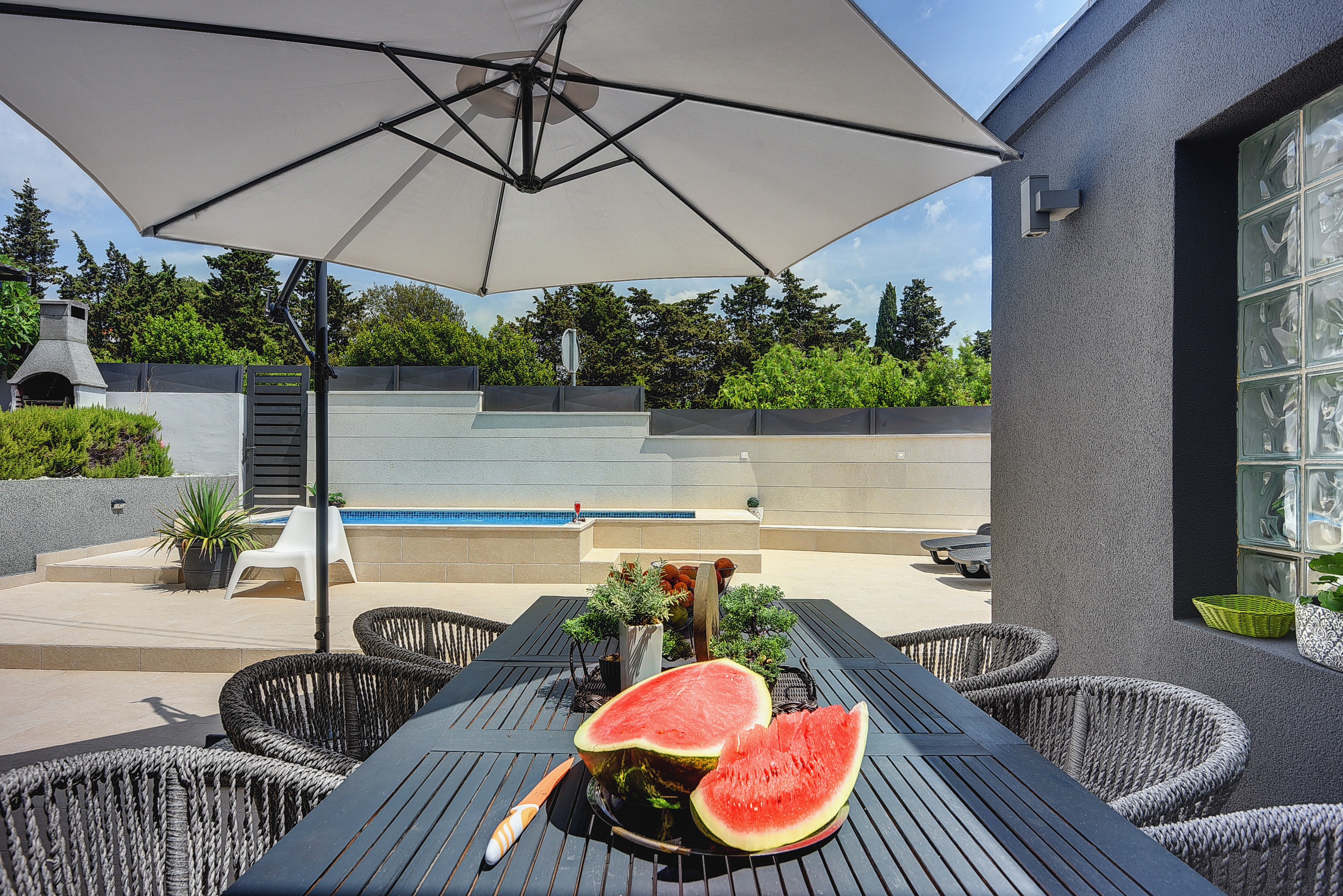 Casa vacanze con piscina a Ližnjan, WiFi, BBQ, 8 persone