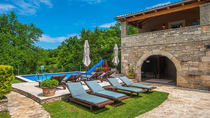 Luxuriously equipped villa with private pool near Žminj, 6