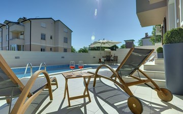 Modern villa with pool in Ližnjan, Wi-Fi, pets allowed