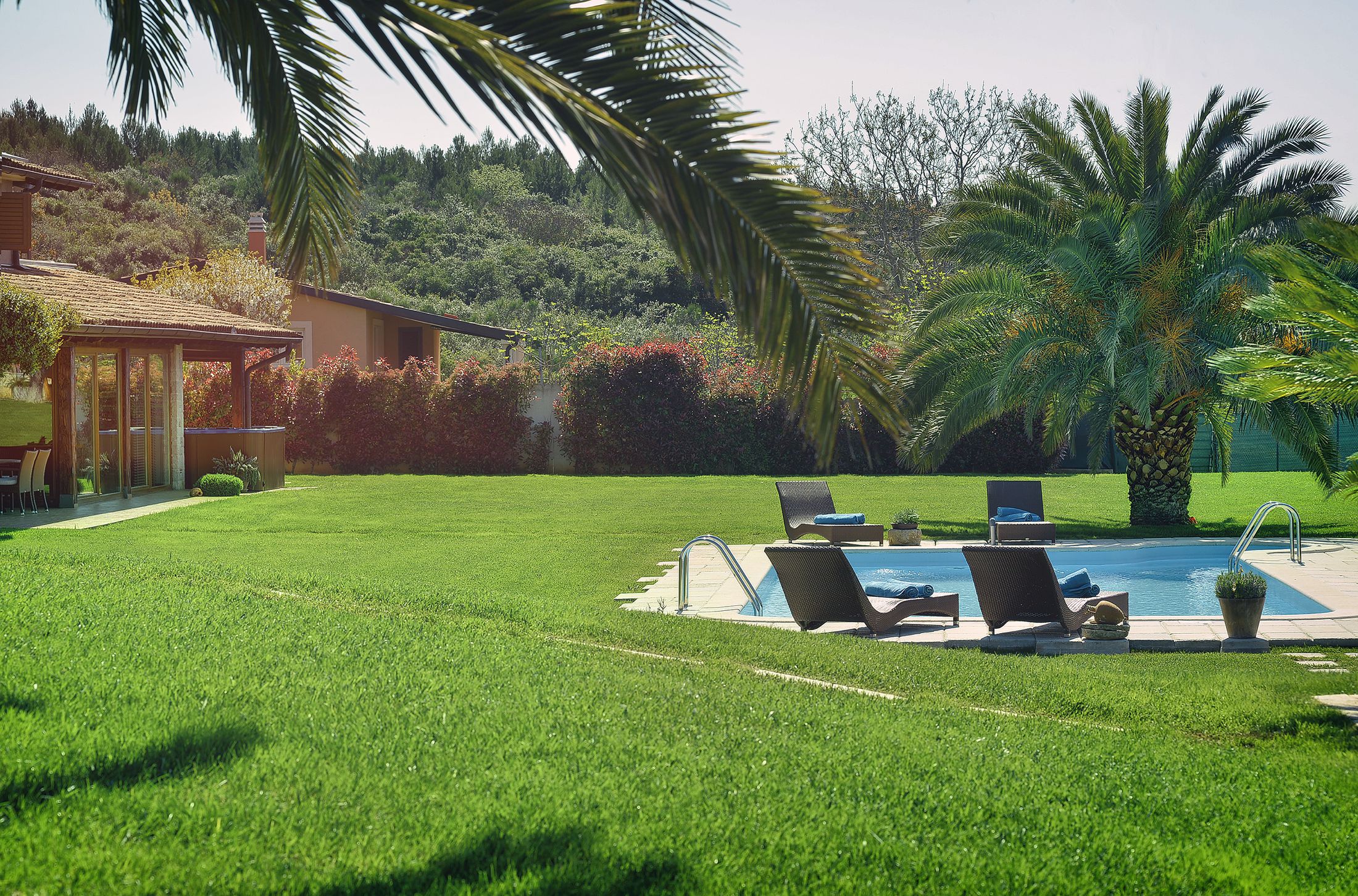 Vila u Pomeru, privatni bazen s hidromasažom