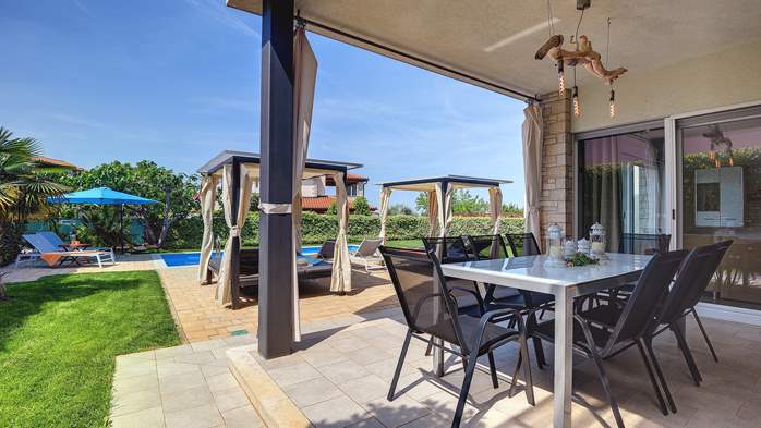 Villa moderna con piscina privata e terrazza vicino a Novigrad, 9