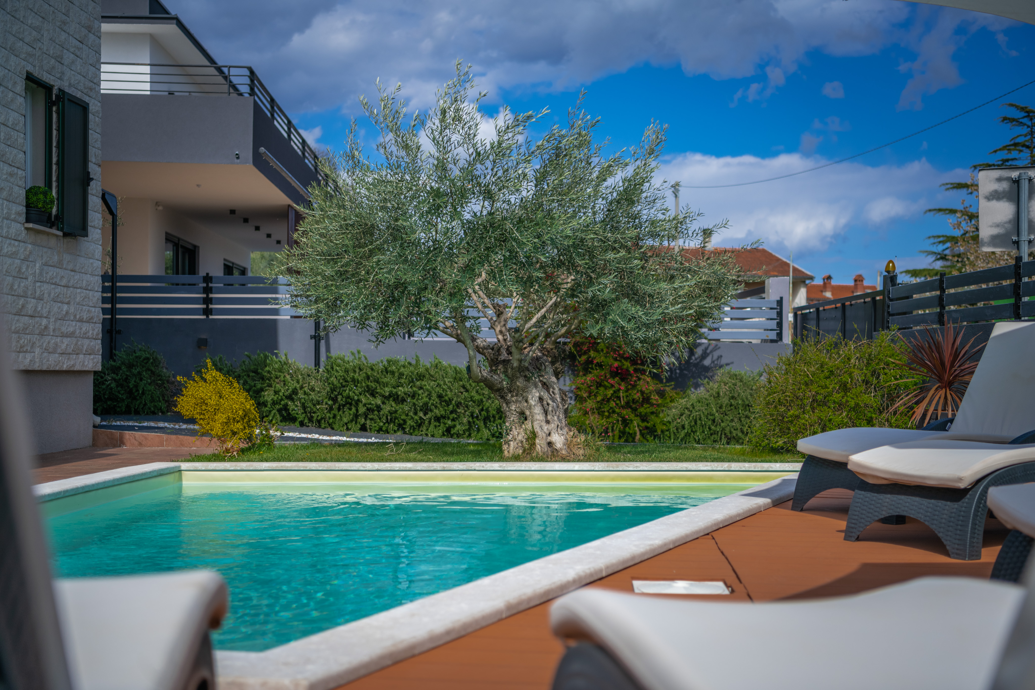 Rustical and charming villa in Krnica with pool, outdoor kitchen