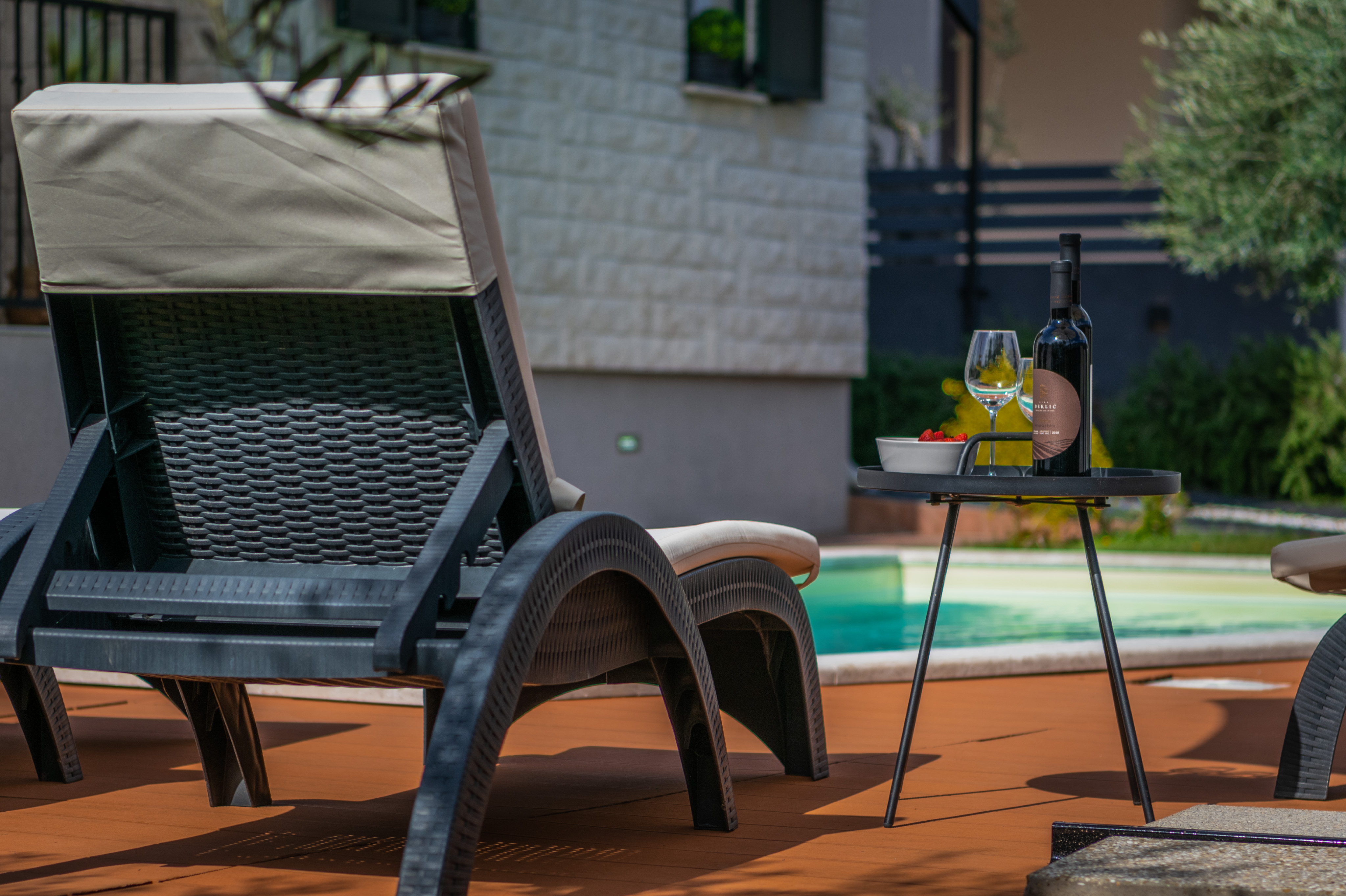 Rustical and charming villa in Krnica with pool, outdoor kitchen