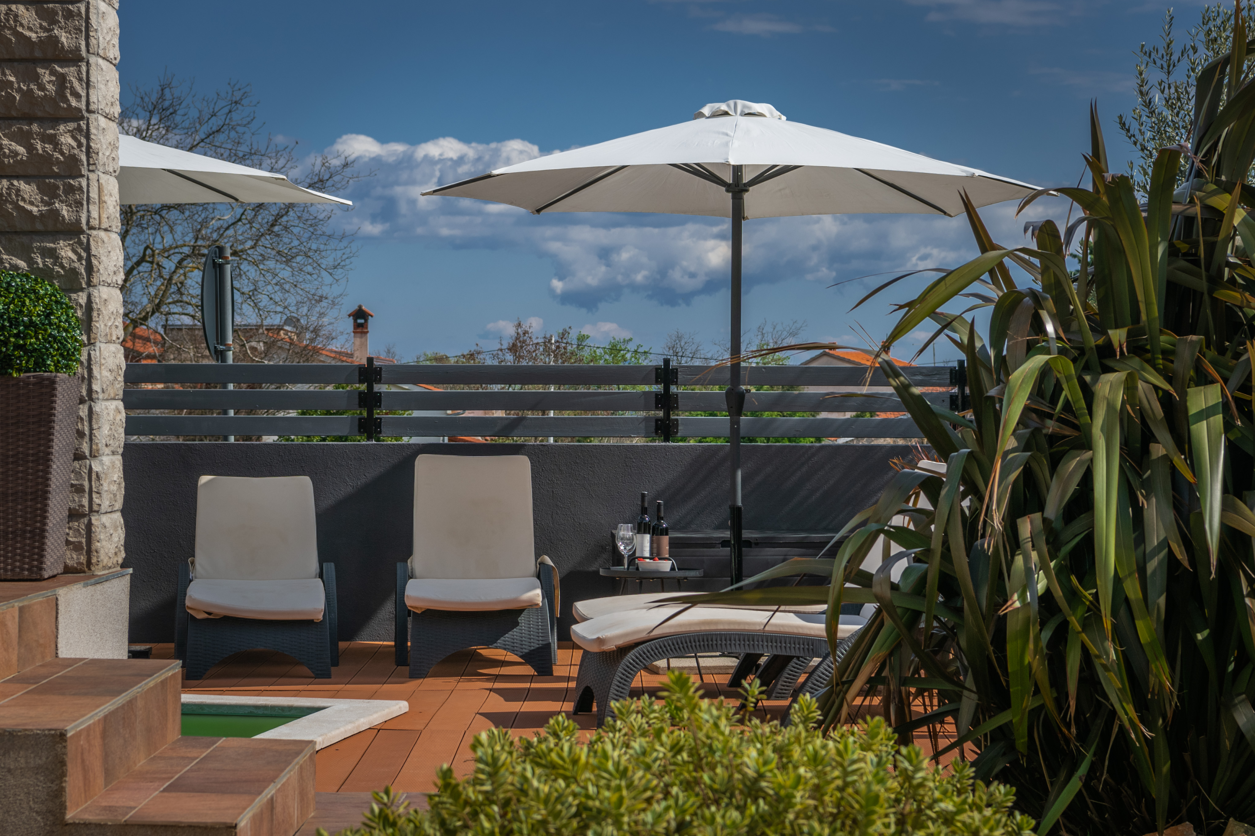 Rustical and charming villa in Krnica with pool, outdoor kitchen