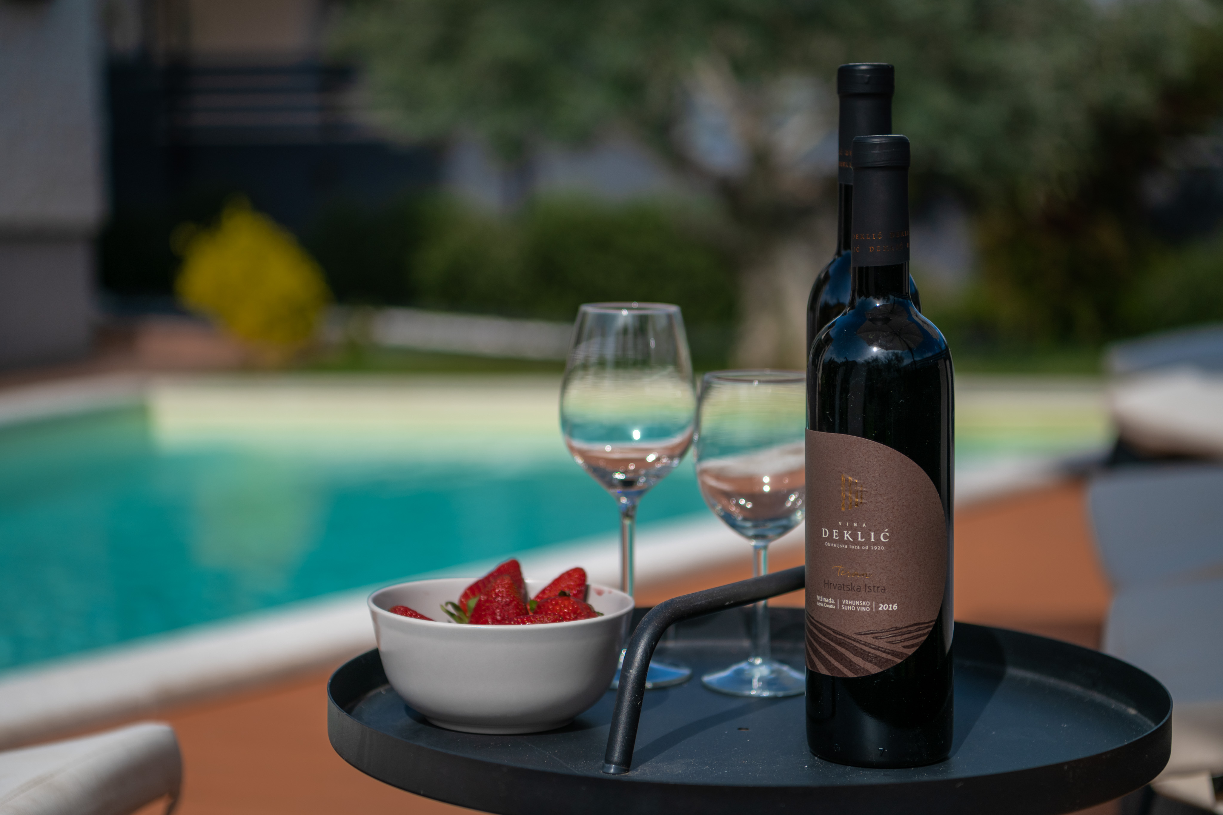 Rustical and charming villa in Krnica with pool, outdoor kitchen