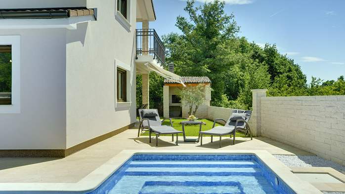 Idylische Villa mit privatem Pool, Klimaanlage, Wi-Fi und Grill, 3