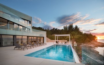 Spettaccolare villa di design con vista mare, piscina, jacuzzi
