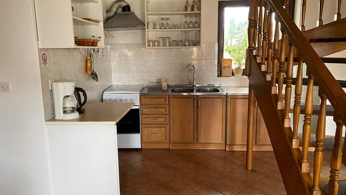 Spacious two storey apartment in Premantura, sea view balcony, 5