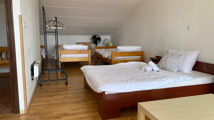 Spacious two storey apartment in Premantura, sea view balcony, 7