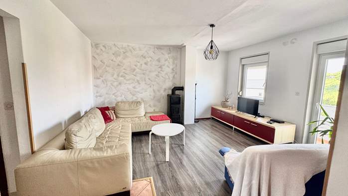 Geräumige zweistöckige Wohnung in Premantura,Balkon mit Meerblick, 1