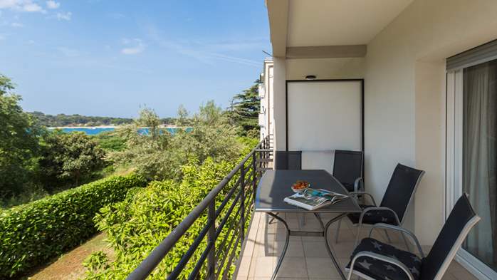 Apartment with 2 bedrooms, balcony, air condition, SAT-TV, WiFi, 11