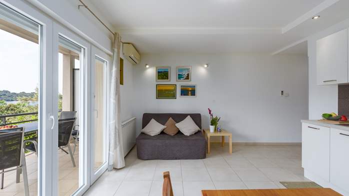 Apartment with 2 bedrooms, balcony, air condition, SAT-TV, WiFi, 4