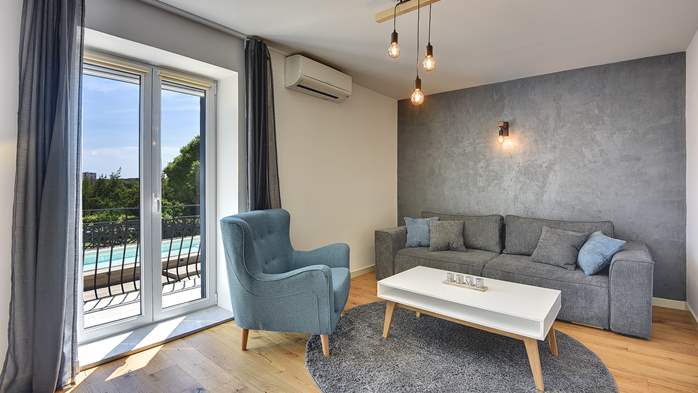 Elegante Wohnung in Pula, mit kostenlosem WLAN,SAT-TV,Klimaanlage, 1