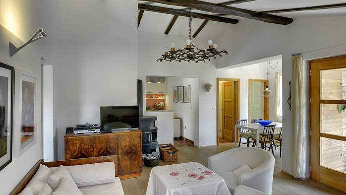 Villa with private pool, summer kitchen with a wood oven and BBQ, 33