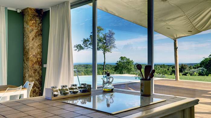 Villa mit Infinity-Pool, Glassauna, Terrasse und Meerblick, 32