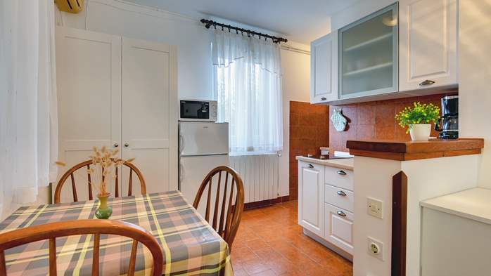 Studio apartment for two in Pomer, parking, barbecue, terrace, 6