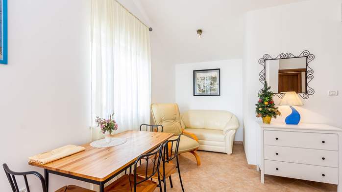 Bright apartment for 4 persons in Ližnjan, with WiFi, SAT-TV, AC, 6