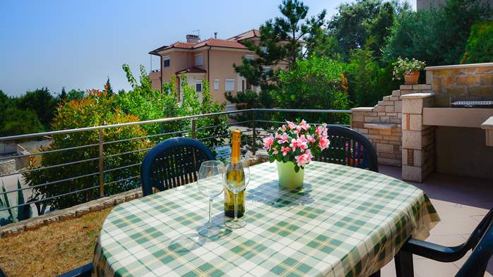 Nice apartment for 5 persons with two bedrooms, terrace, barbecue, 17