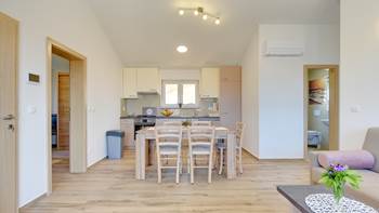 Nicely furnished apartment in the attic, A/C, summer kitchen, 2