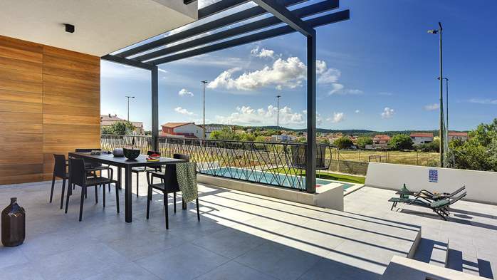 Villa moderna a Pomer con piscina privata, per sette persone, 30