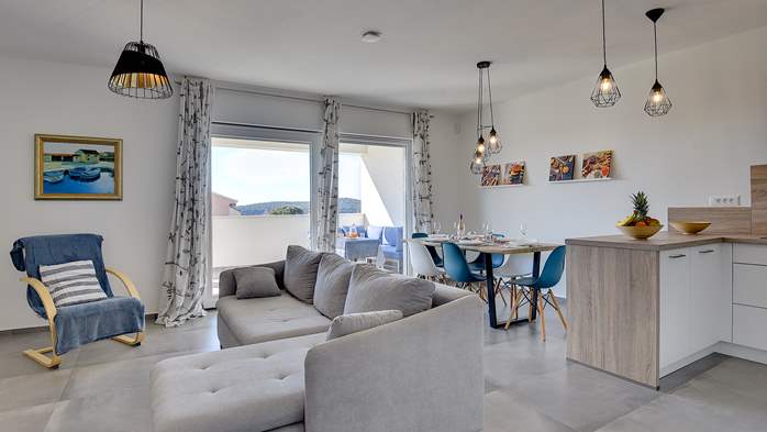 Moderan apartman u Medulinu za četiri osobe s pogledom na more, 2