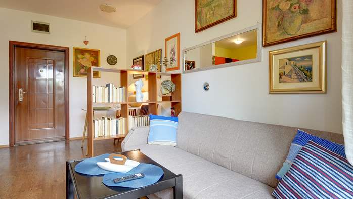 Studio-Apartment für zwei Personen mit Terrasse, WiFi, 6