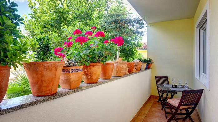 Studio-Apartment für zwei Personen mit Terrasse, WiFi, 10