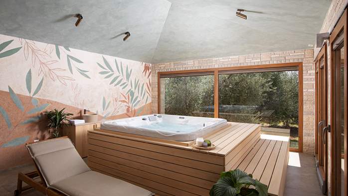 Stone villa with swimming pool and olive grove in the quit area, 61