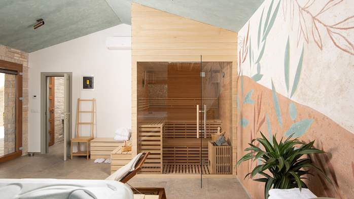 Stone villa with swimming pool and olive grove in the quit area, 63