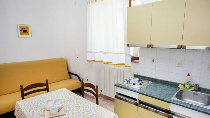 Ground floor apartment with private terrace, 2-3 persons, WiFi, 2