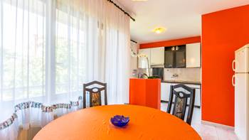 Colorful family apartment with children's playground and barbecue, 8