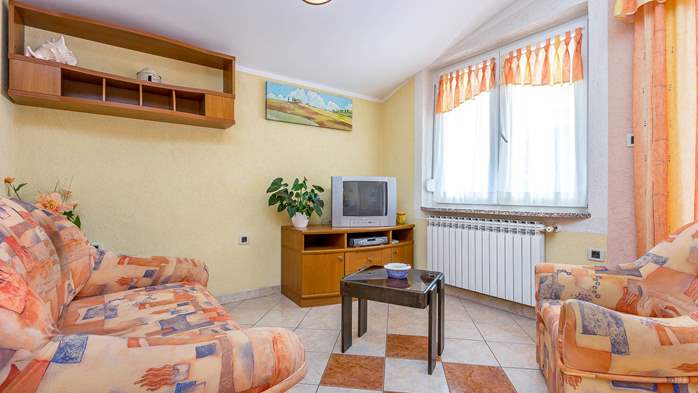 Nice and simple apartment with balcony for three,air conditioning, 3