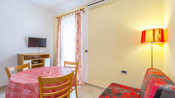 Ground floor apartment with private terrace for 3 persons, WiFi, 9