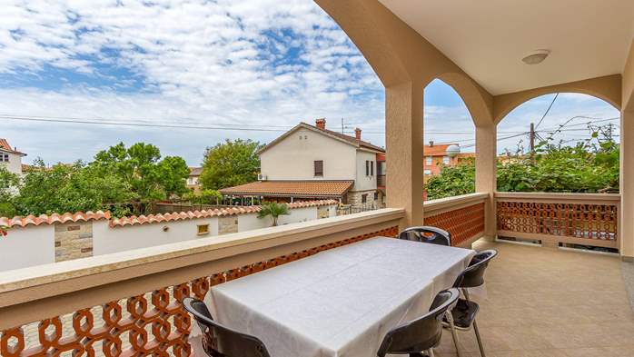 Große Wohnung für 6 Personen mit zwei Schlafzimmer, Terrasse,WLAN, 13