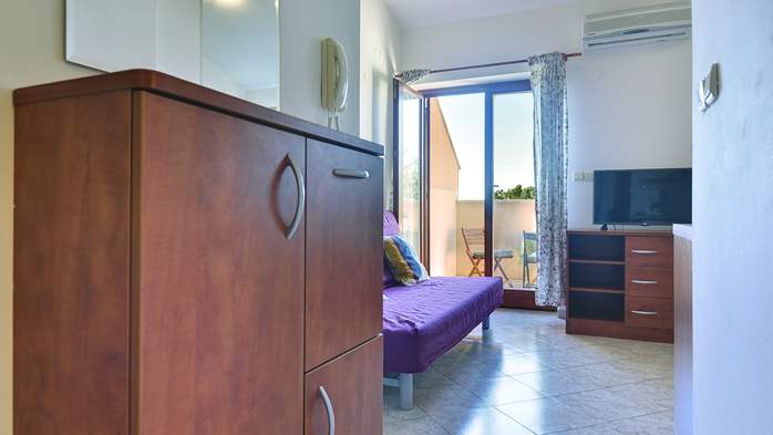 Charmante Wohnung mit einem Bett auf der Galerie und Meerblick, 8