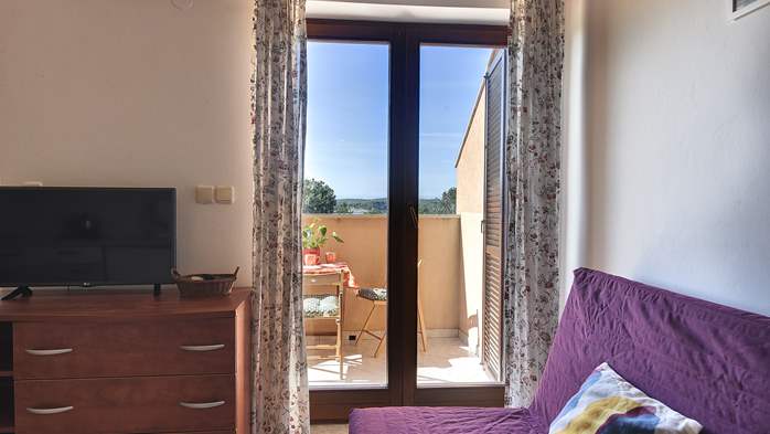 Charmante Wohnung mit einem Bett auf der Galerie und Meerblick, 10