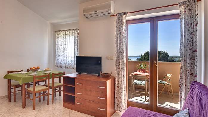 Charmante Wohnung mit einem Bett auf der Galerie und Meerblick, 11